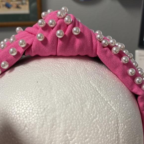Bundle Three La Bella Headbands Pearls Knotted Seafoam Green Purple Pink - Picture 9 of 12